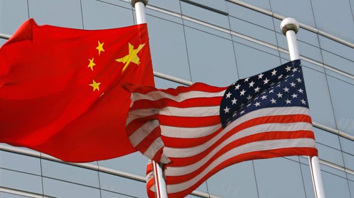 پرچم چین و آمریکا