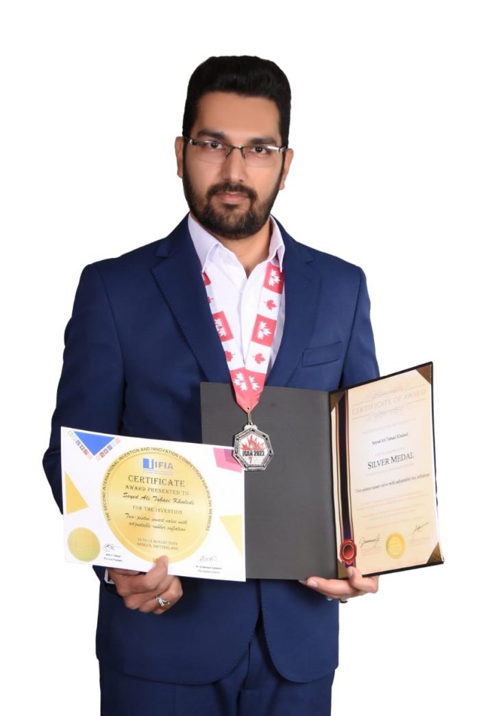 مدال طلای هفتمین دوره مسابقات اختراعات ICAN کانادا 2022 به آقای سید علی طبائی خالدی تعلق گرفت