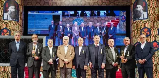 در نهمین دوره مراسم امینالضرب از هفت چهره توسعه کشور تجلیل شد در نهمین دوره مراسم امینالضرب از هفت چهره توسعه کشور تجلیل شد