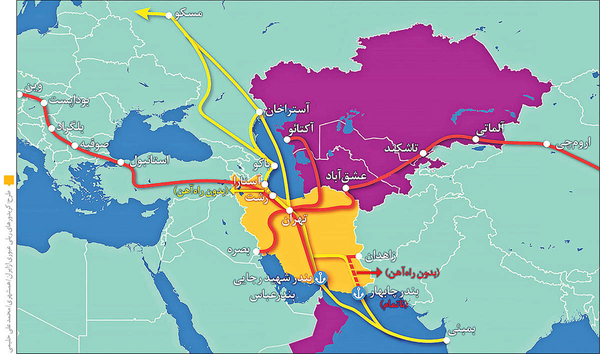 مسیر راه آهن رشت- آستارا