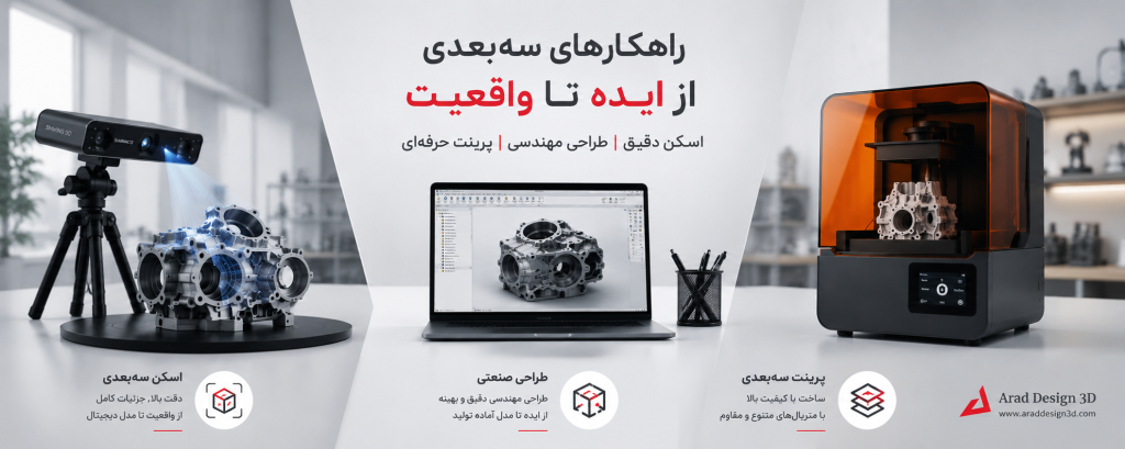 بازسازی قطعات صنعتی با اسکن سه بعدی