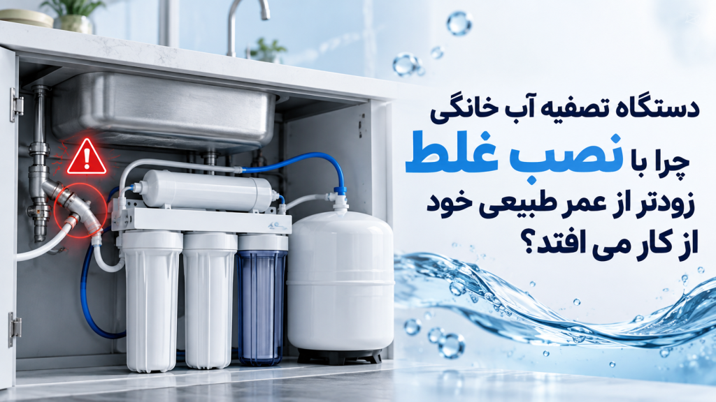 دستگاه تصفیه آب خانگی چرا با نصب غلط زودتر از عمر طبیعی خود از کار می افتد؟