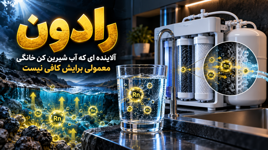 رادون، آلاینده ای که آب شیرین کن خانگی معمولی برایش کافی نیست