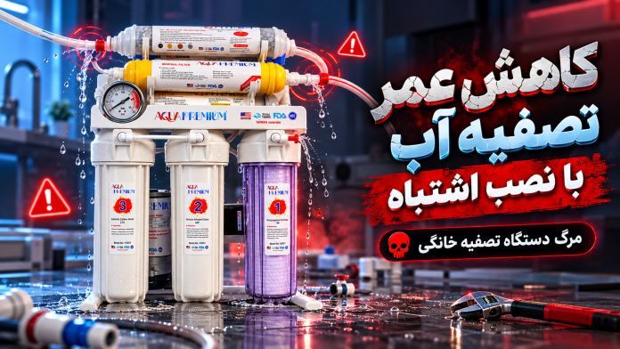 کاهش عمر تصفیه آب با نصب اشتباه کاهش عمر تصفیه آب با نصب اشتباه |مرگ دستگاه تصفیه خانگی